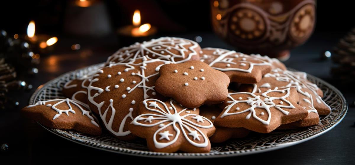 Biscotti di Natale con farina biologica e spezie